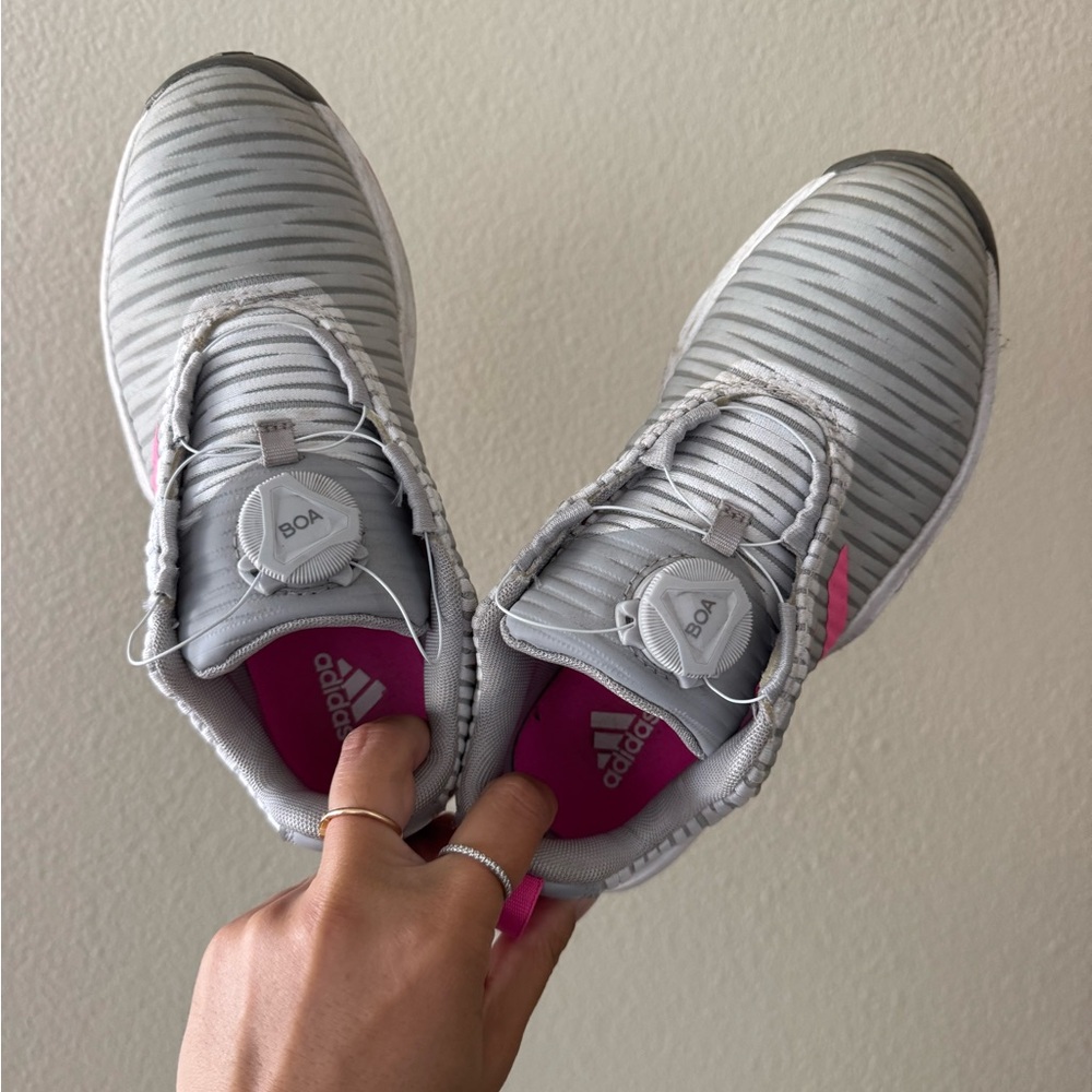 Adidas BOA System Sneakers in Gray and Pink